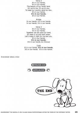 Environment the Musical final script page